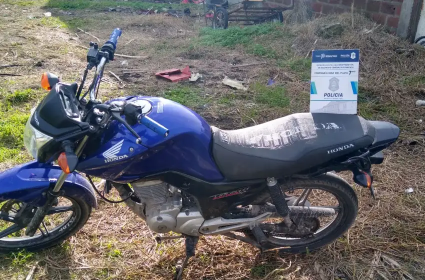 Un aprehendido por tener una moto con numeración adulterada