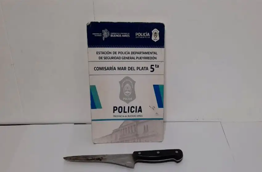 Borracho y drogado agredió a su mujer y a su hijo con un cuchillo