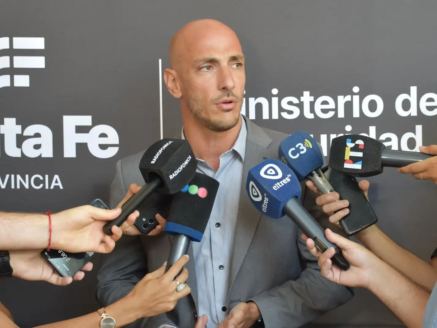 Secretario de Análisis y Gestión de la Información del Ministerio de Justicia y Seguridad de Santa Fe, Esteban Santantino.