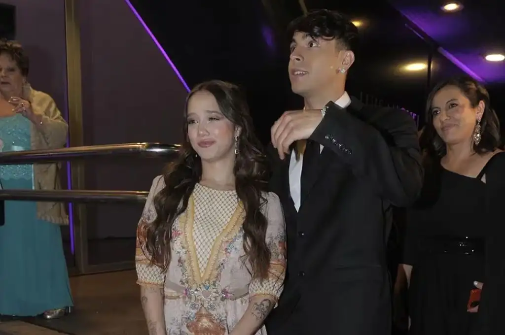 Ángela Torres junto a Rusherking