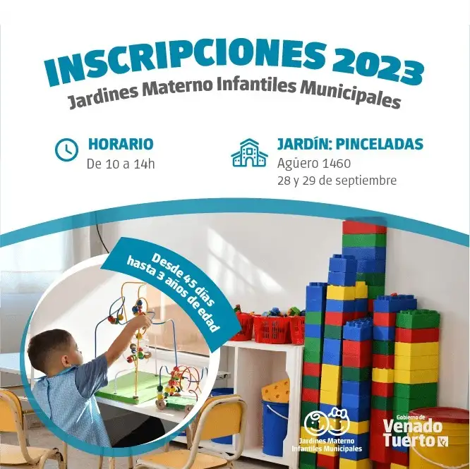 Continúan las inscripciones para el ciclo 2023 en los Jardines Municipales