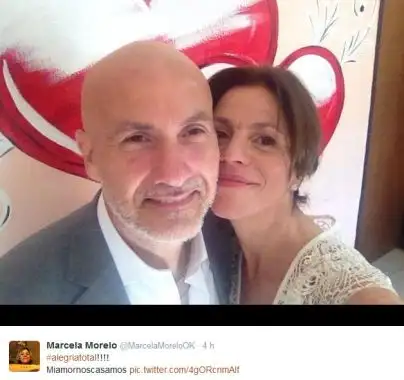 Marcela Morelo se casó con Rodo, su pareja desde hace 17 años