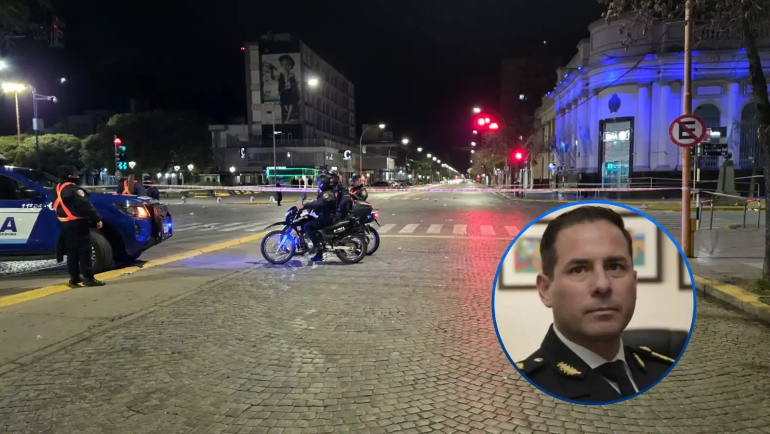 Unos 60 efectivos policiales participaron del operativo anoche y esta madrugada, informó el comisario Pablo Nieto.