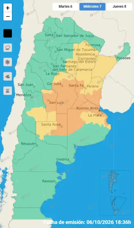 mapa alerta