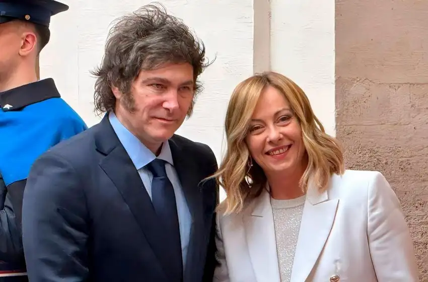 Milei coincidió con Meloni en “iniciar una nueva etapa” en el vínculo bilateral