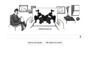 Hermann Rorschach: un doodle de Google invita a hacer el famoso test del psicólogo suizo