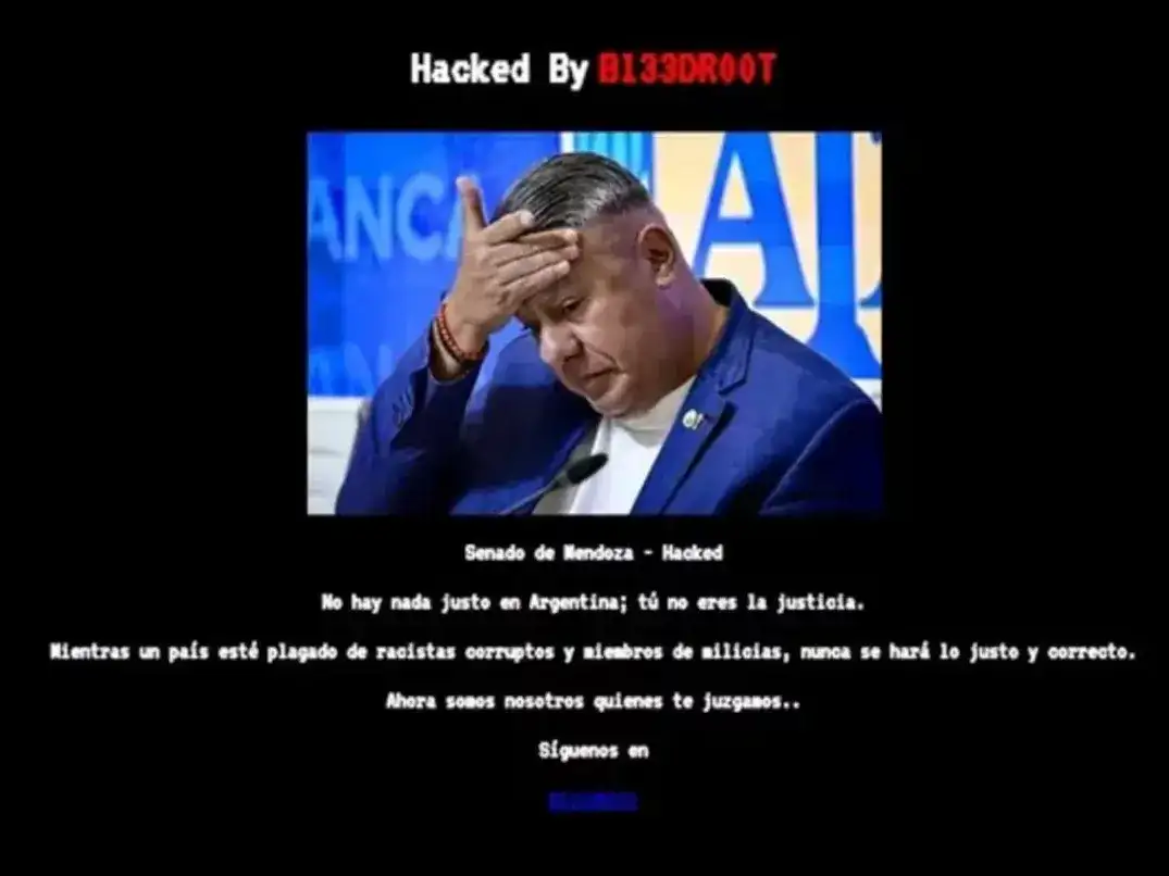 El ataque fue atribuido a la organización identificada como “B133DR00T”.