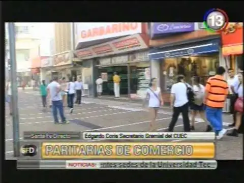 Acuerdo paritario para empleados de comercio