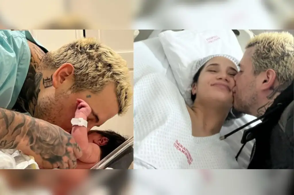 Alex Caniggia y Melody Luz se convirtieron padres