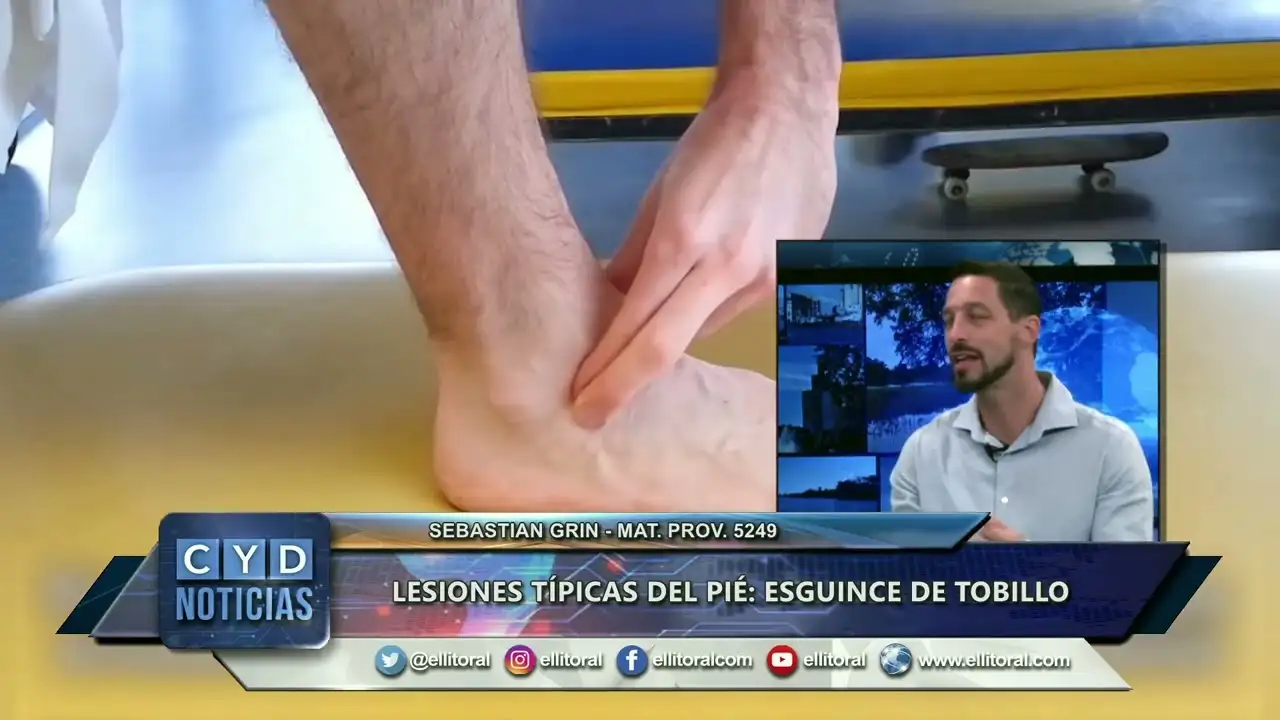 Esguince de tobillo, una de las lesiones típicas del pie