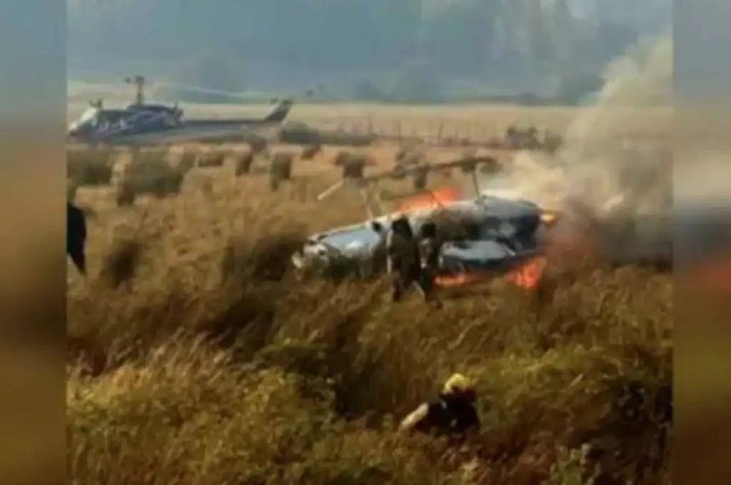 Se estrelló un helicóptero que combatía los incendios en Chile: murieron dos brigadistas
