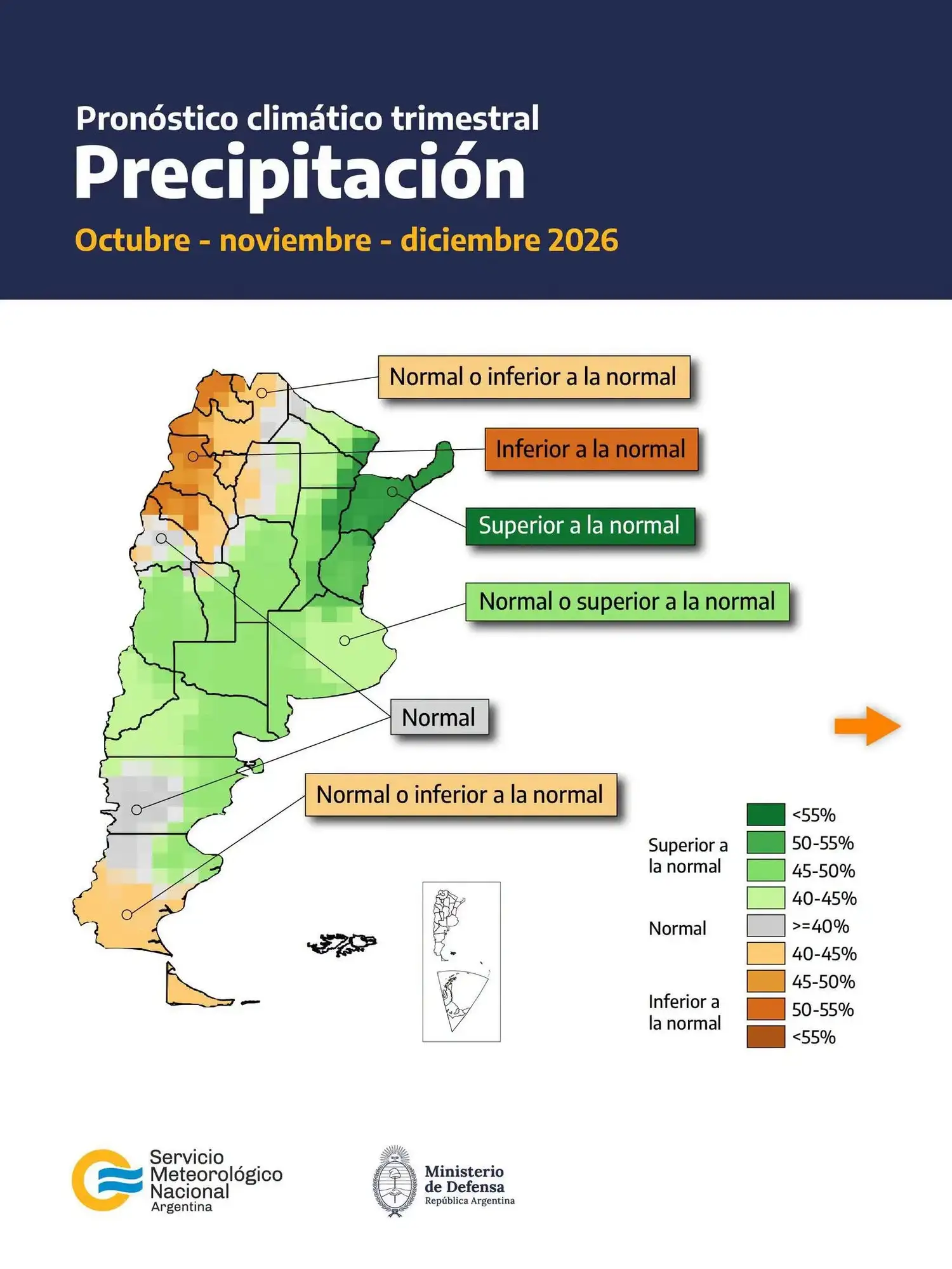 lluvias trimestrales
