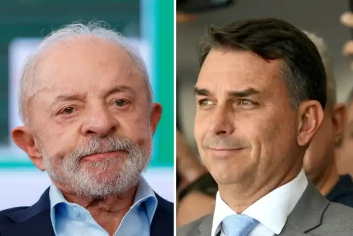 Luis Inacio “Lula” da Silva y Flavio Bolsonaro.