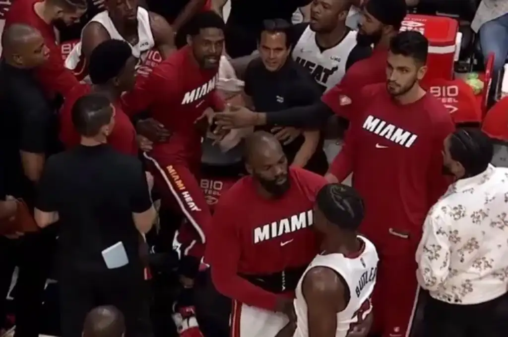 Tensión en la NBA: Butler y su entrenador Spoelstra casi se van a las manos