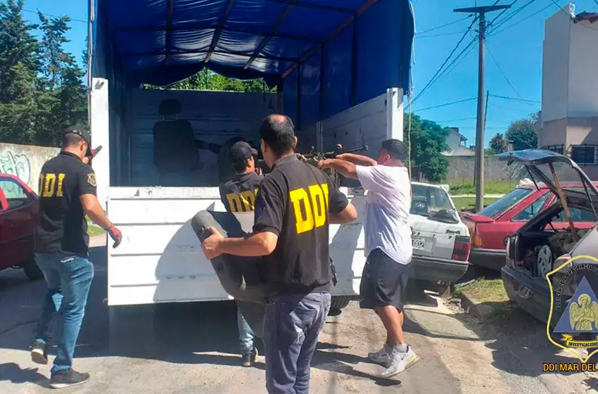 Desbarataron un desarmadero clandestino en barrio El Gaucho