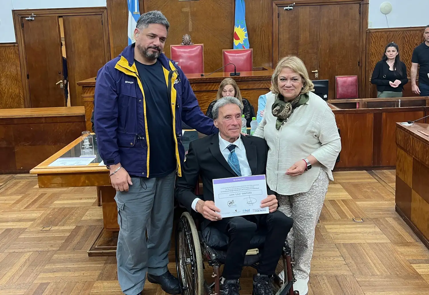 Juan Antonio “Lole” Santoro fue uno de los reconocidos en el Concejo.