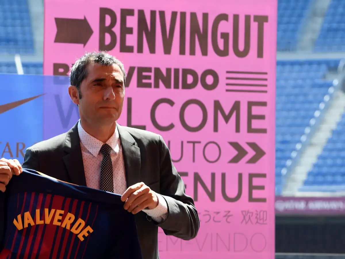 Valverde fue presentado en Barcelona