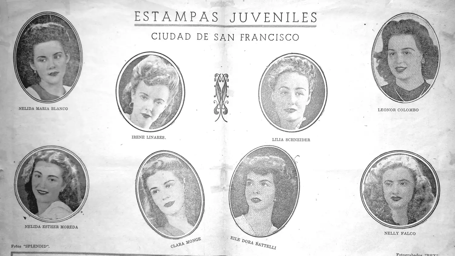 La belleza juvenil local, se exponía en sus muy comentadas páginas. (Foto: Archivo Gráfico y Museo Histórico)