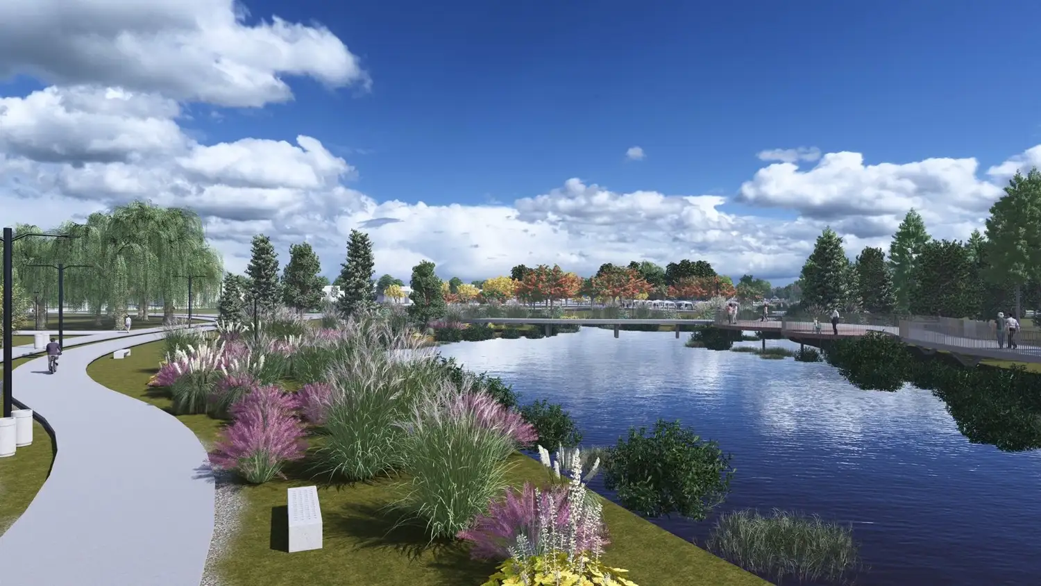 Proyección del nuevo espacio público de Venado Tuerto.