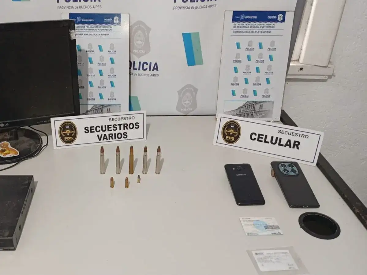 Allanamiento por robo agravado: secuestran municiones y celulares
