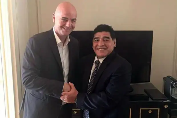 Maradona dijo que será veedor de la FIFA