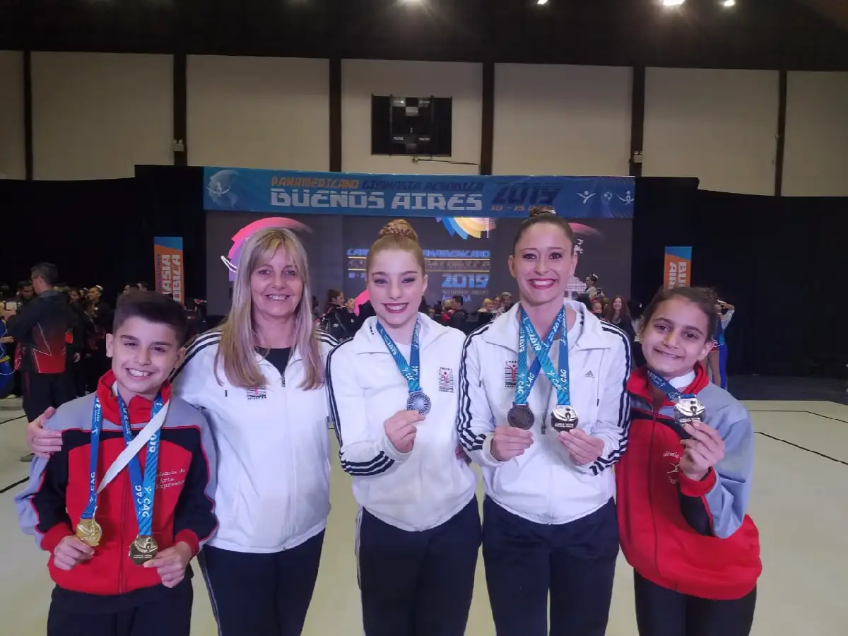 En el Panamericano de gimnasia aeróbica, San Francisco tiñó de oro a la Argentina 