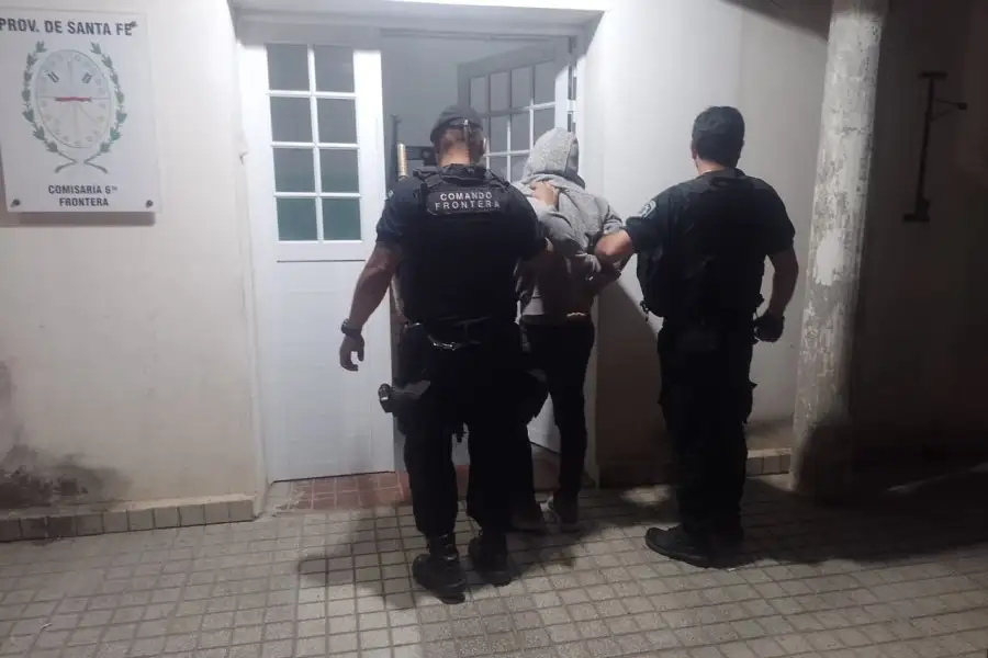 El operativo se llevó a cabo en el barrio San Javier, en la ciudad de Frontera