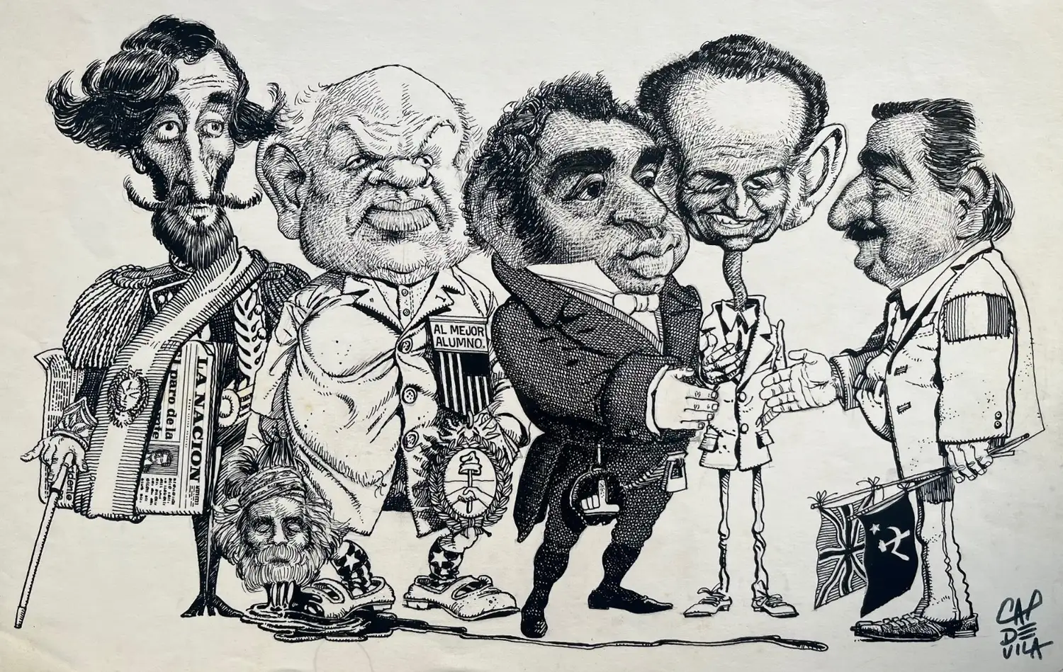 Los organizadores agradecieron el gesto de Laura Capdevila, hija del artista, que cedió el material para la muestra (este dibujo será uno de los exhibidos), y a Daniela Zattara, curadora de la colección.
