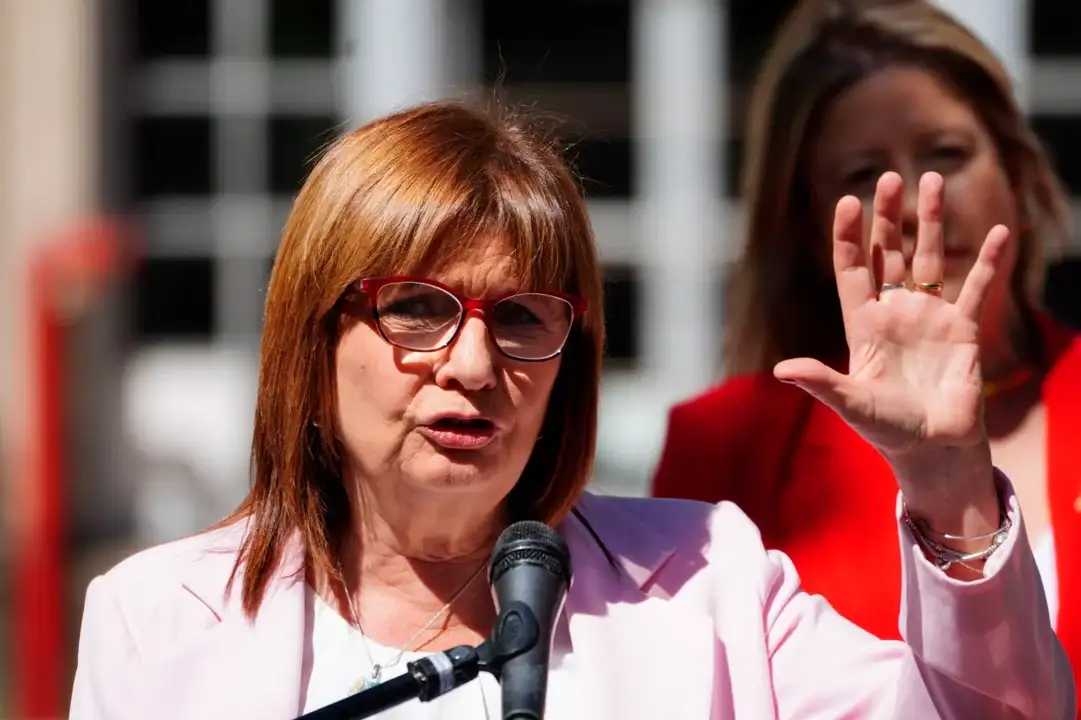 La senadora nacional por La Libertad Avanza Patricia Bullrich.