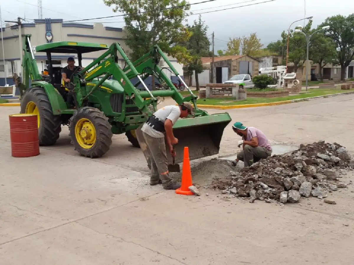 Ramona: bacheo en calles 
