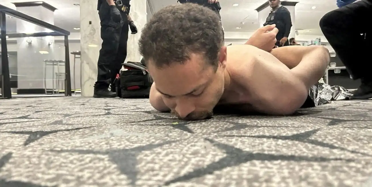 El sospechoso detenido por el Servicio Secreto. Reuters.