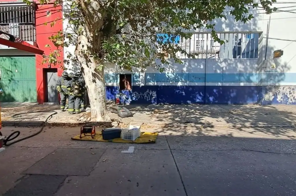 Explosión en un galpón
