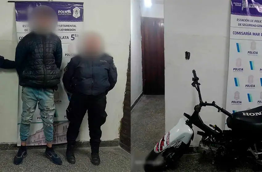 Lo detienen en una moto robada hace dos meses