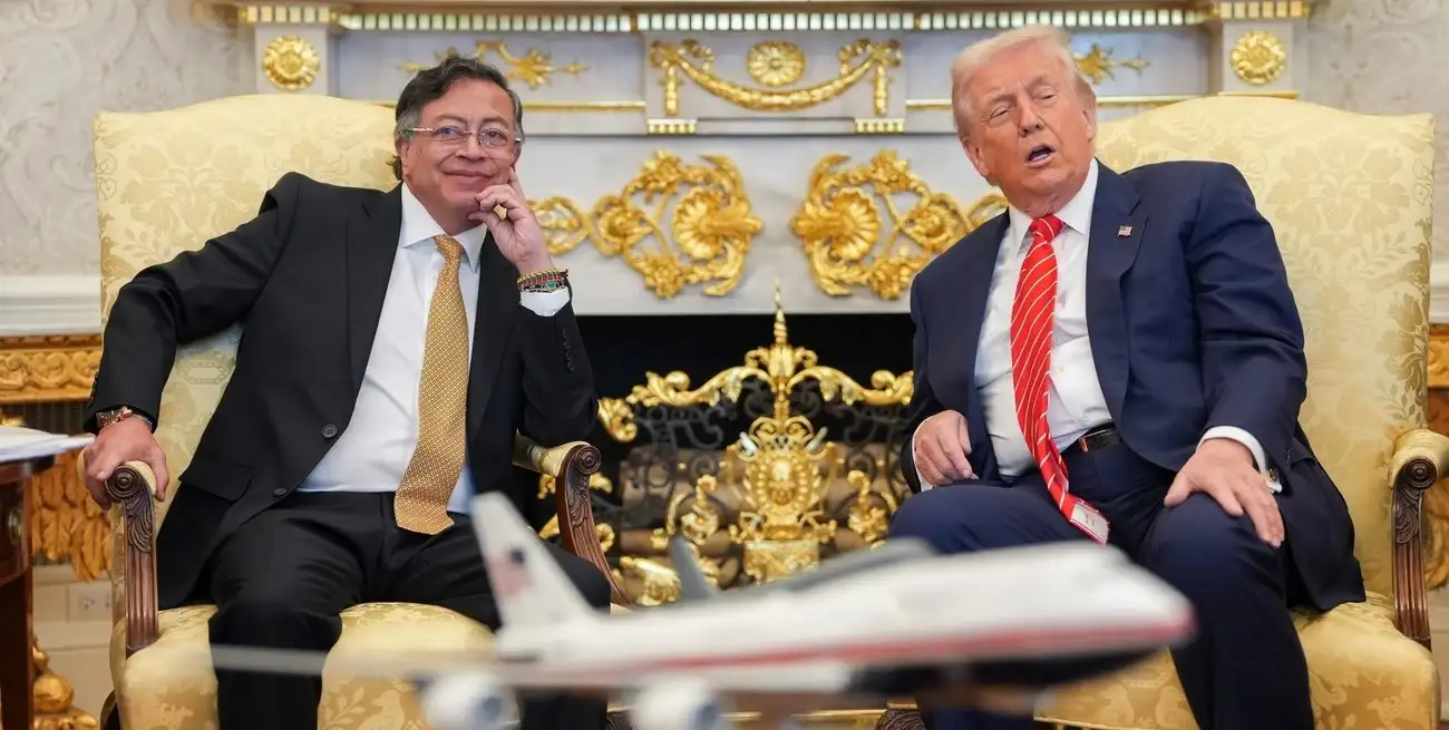 Trump recibió a Petro en la Casa Blanca para un encuentro bilateral tras meses de cruces. Foto: Xinhua