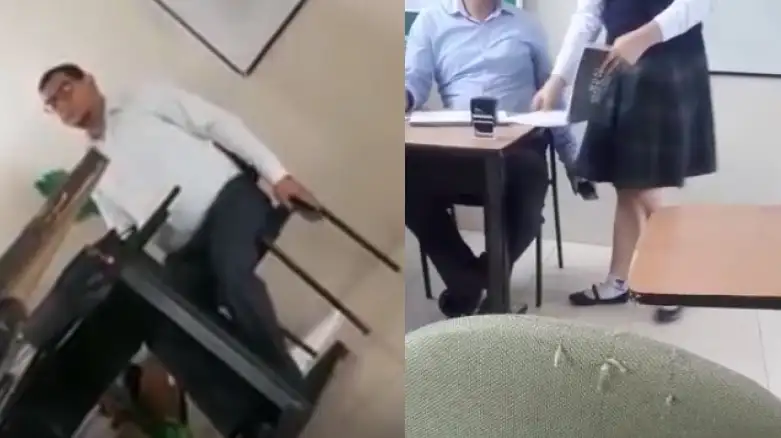 Profesor grababa con su celular bajo la pollera de las estudiantes