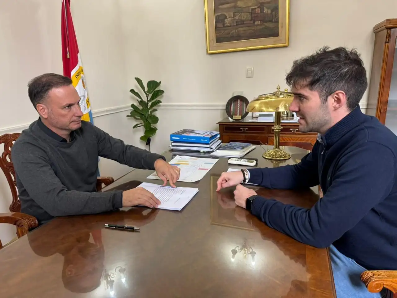 El secretario Yocco con el ministro Enrico