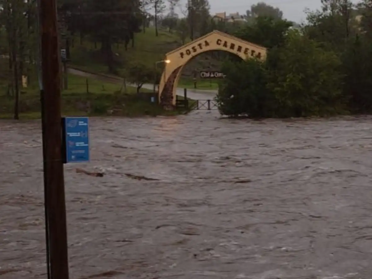 Importantes crecidas de ríos serranos tras la tormenta