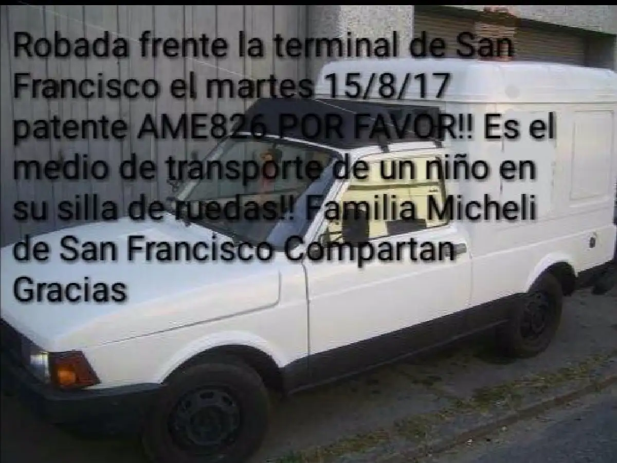 Denuncian robo de vehículo utilitario frente a la terminal