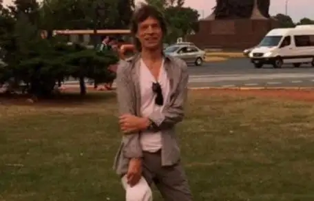 Mick Jagger salió a caminar por Palermo, se sacó fotos y agitó las redes sociales