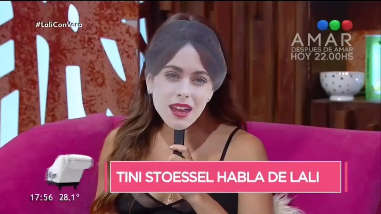 Lali Espósito jugó a ser por un ratito Tini Stoessel