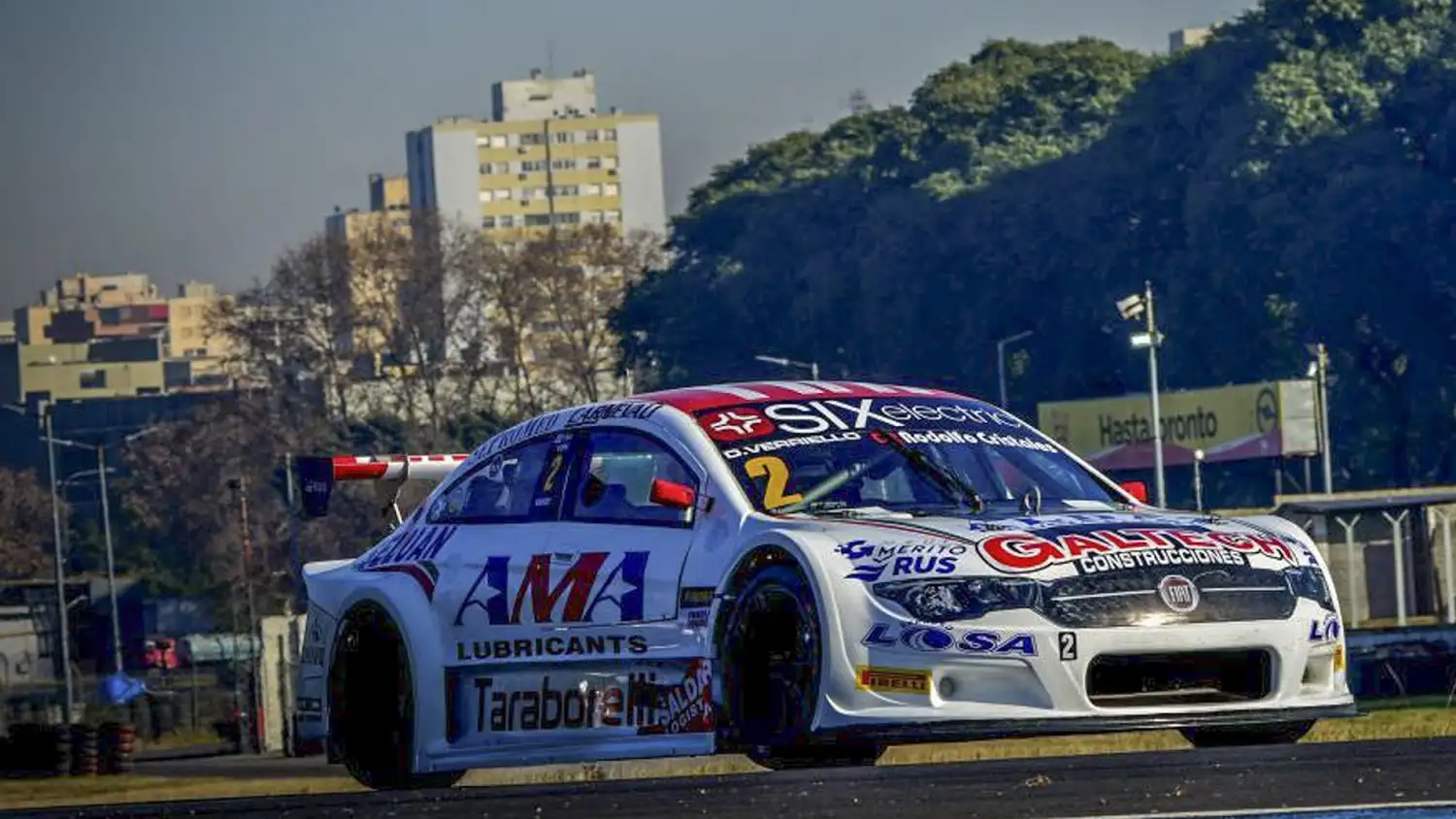 Diego Verriello transitando en el circuito de Buenos Aires.