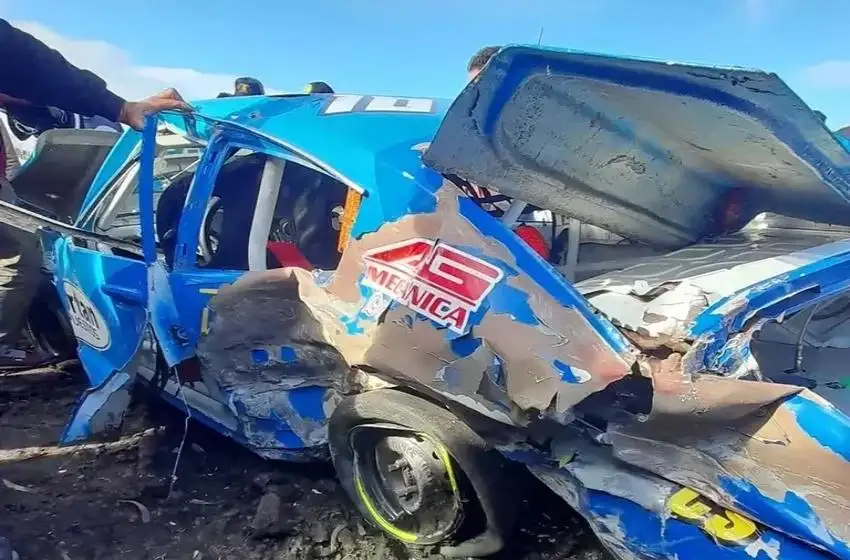 Brutal choque en el autódromo de Mar del Plata