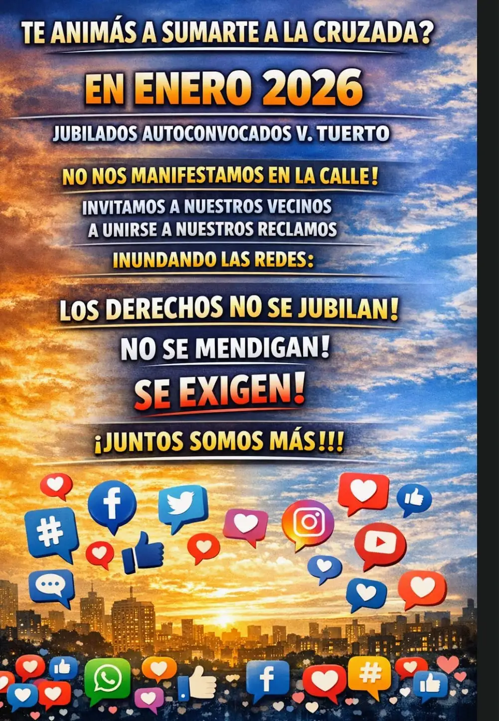 Jubilados en redes