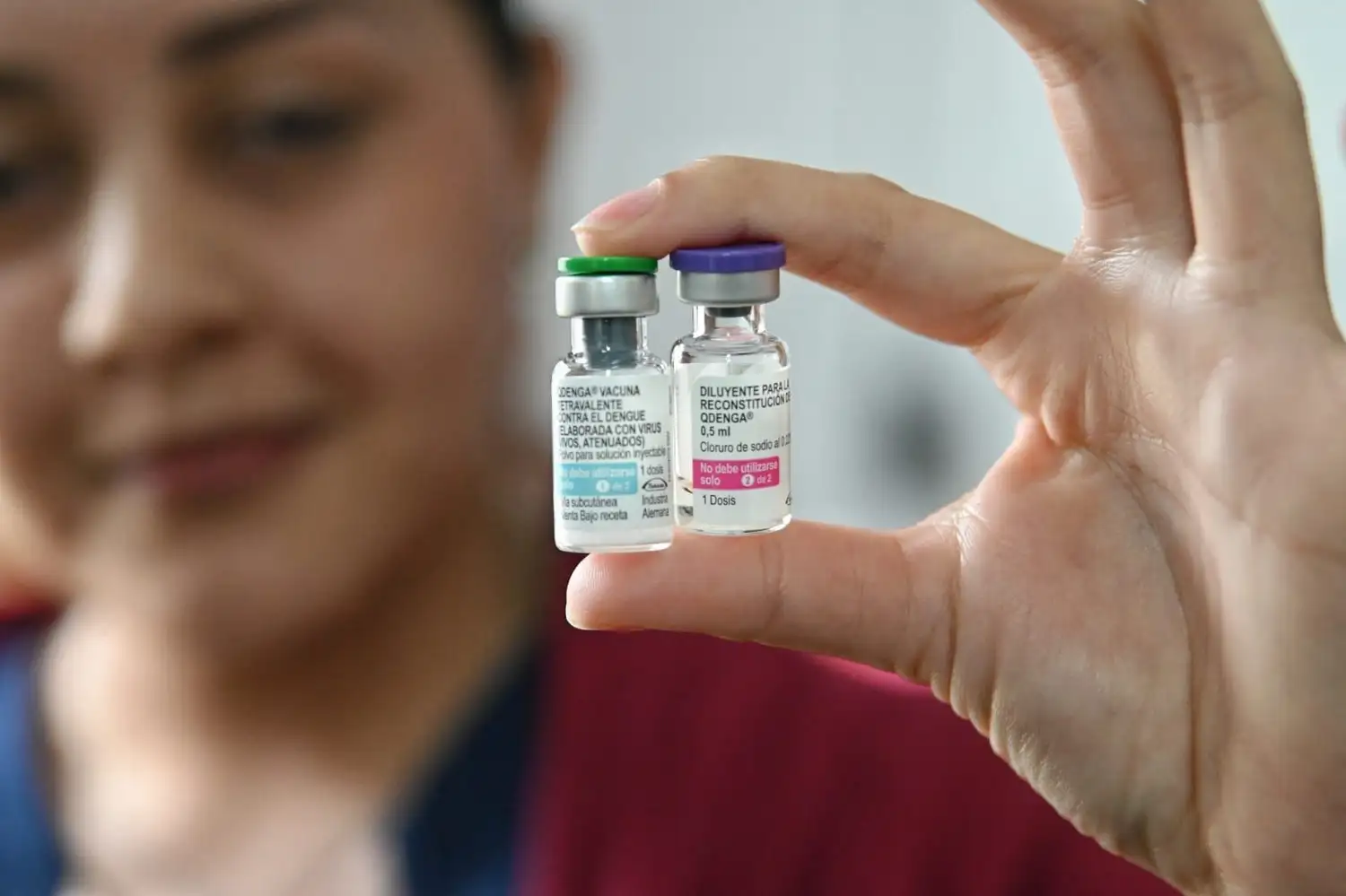 Vacuna contra el dengue.