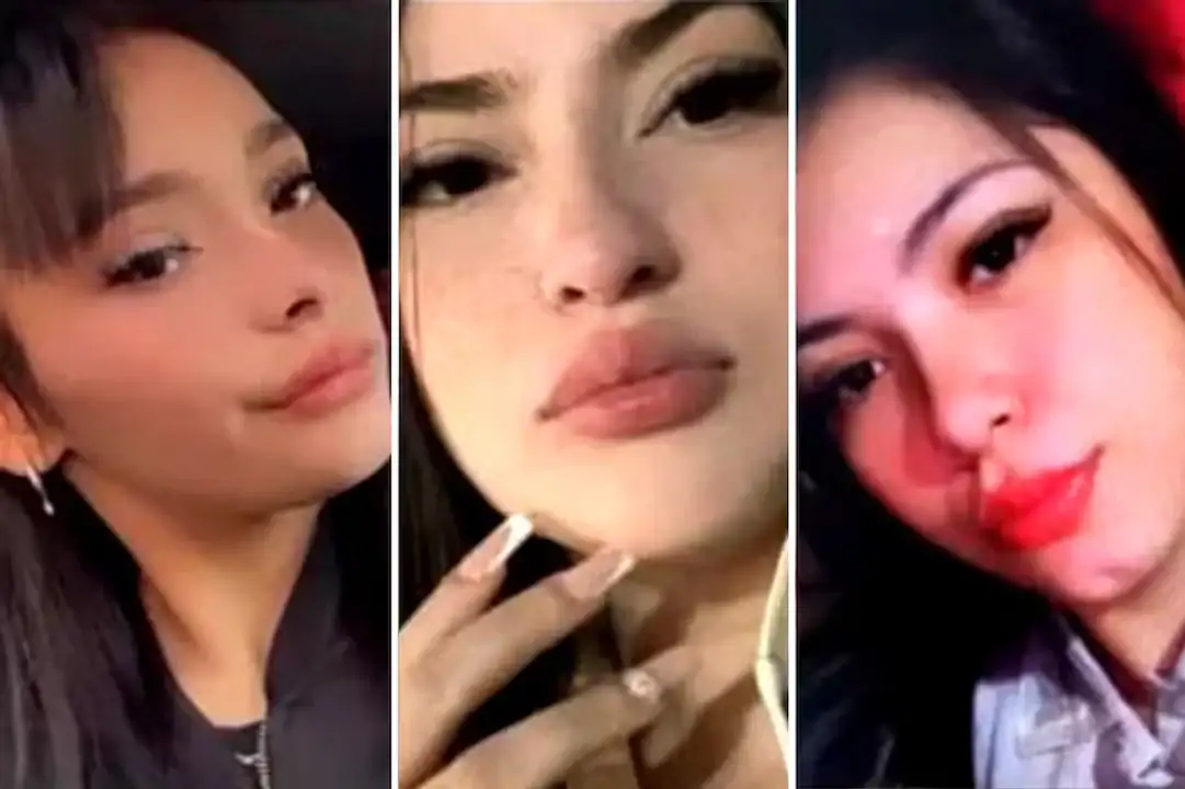 Morena Verri (20 años), Brenda Loreley Del Castillo (20) y Lara Morena Gutiérrez (15).