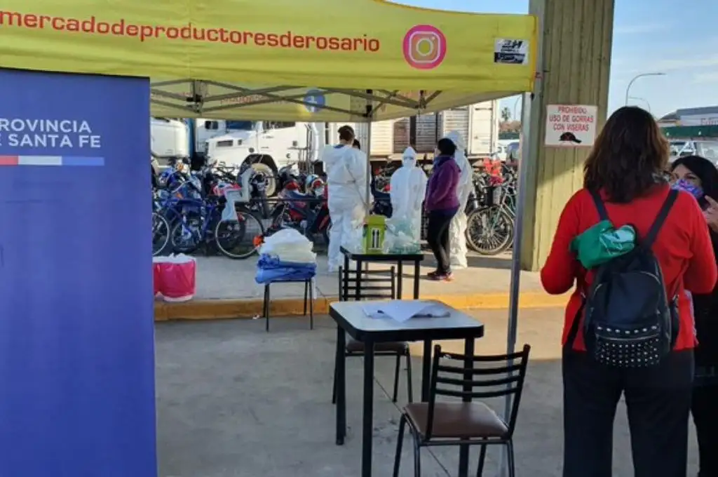 Realizan testeos en el Mercado de Productores de Rosario