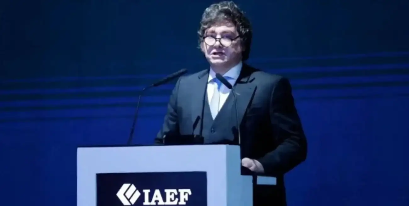 El discurso de Milei en el IAEF.