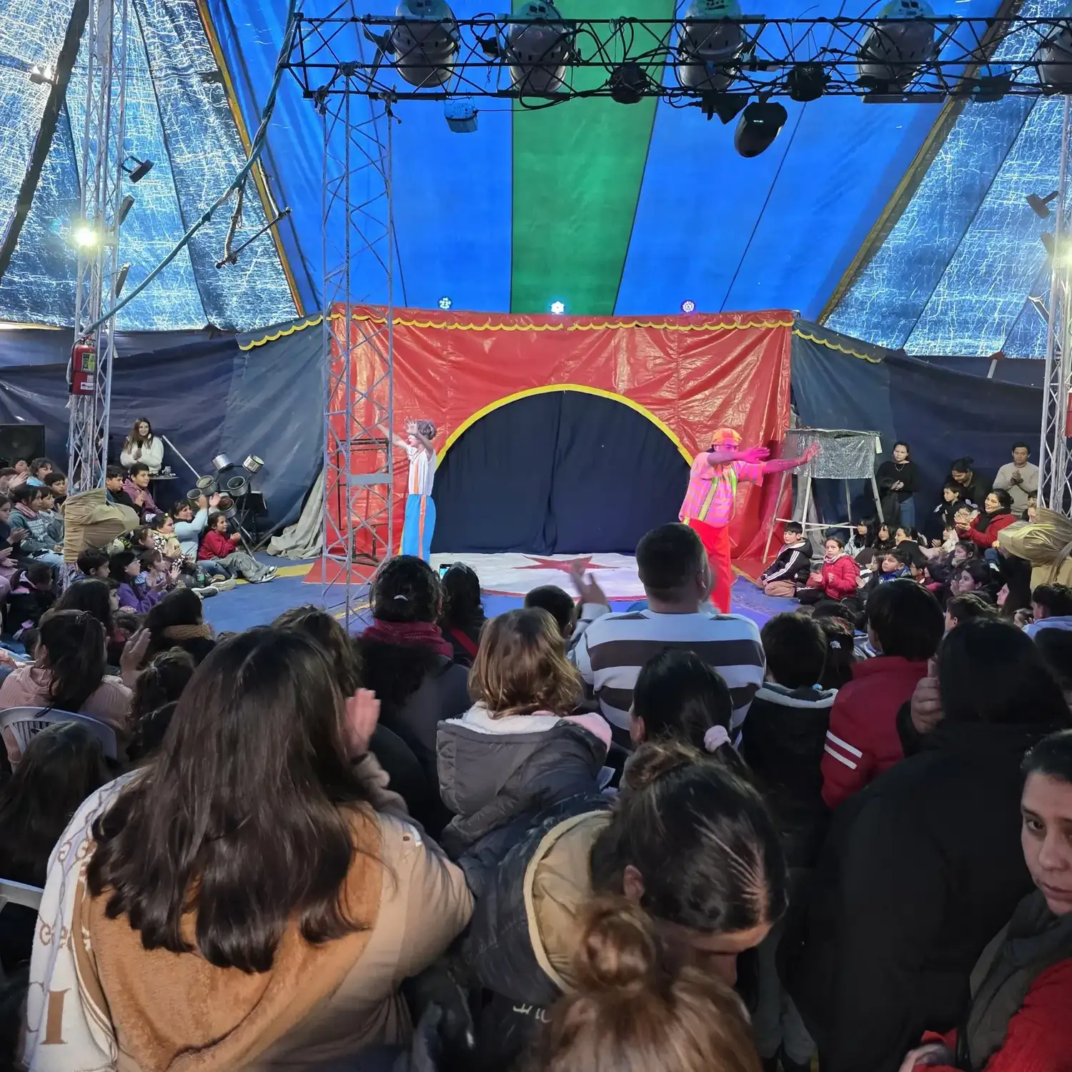 El circo estuvo a pleno.