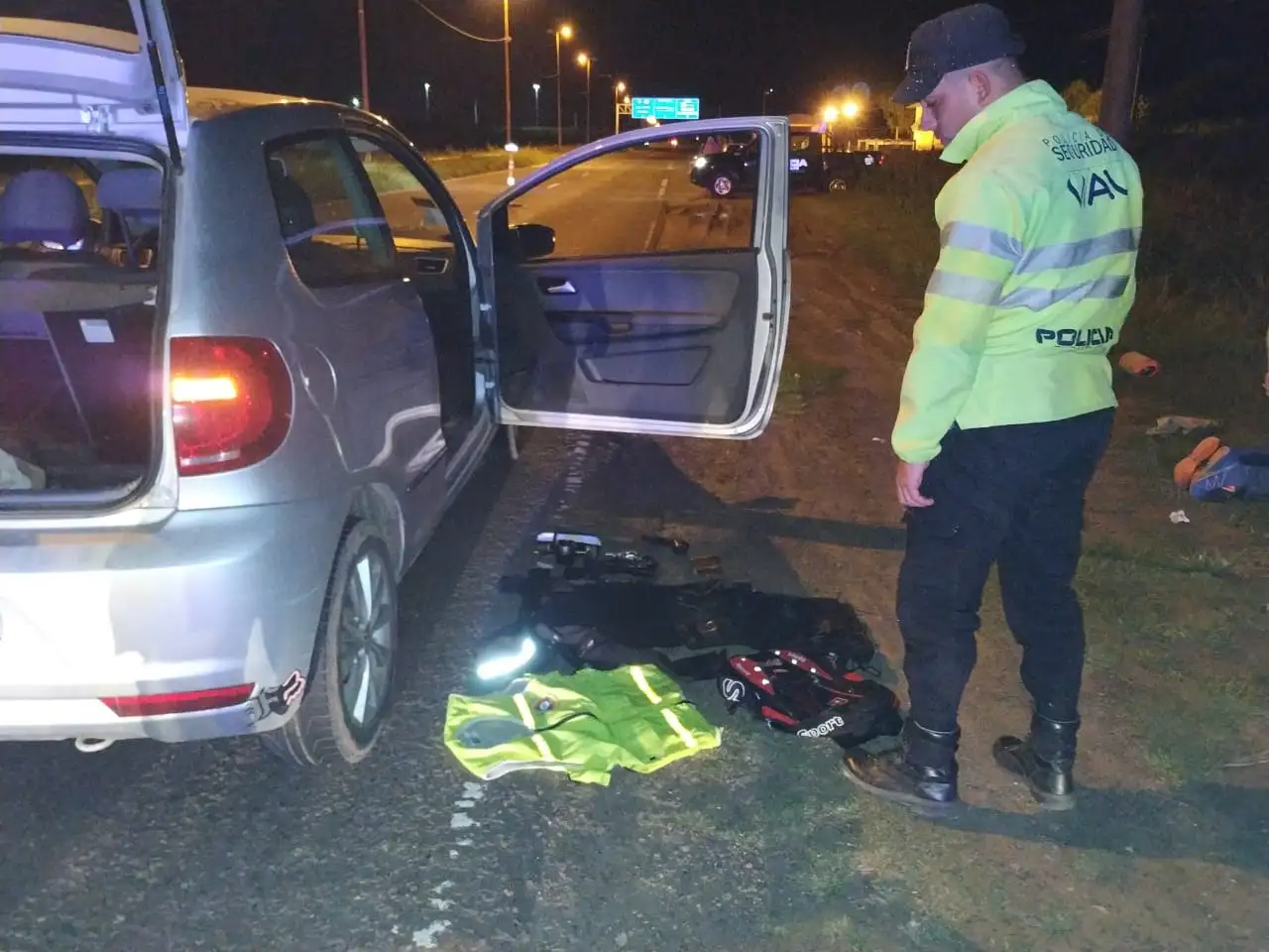 Tres detenidos con arma de fuego en un control Vial