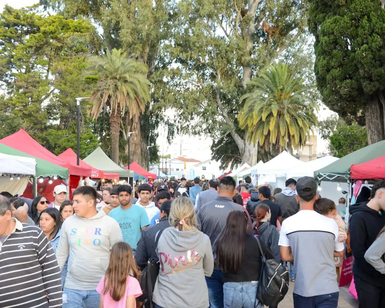 El espacio público central de Venado Tuerto se prepara para recibir a cientos de vecinos.
